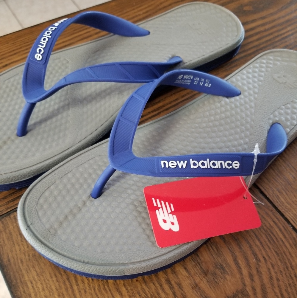 New Mens New Balance Flip Flops Sz 12 Pro Thong - Picture 1 of 4